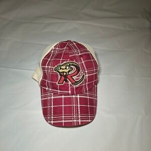 Wisconsin Rapids Rafters 47 Brand Plaid Trucker Hat MiLB Snapback Signed by Fang